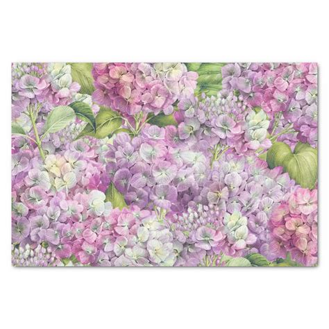 Hydrangea Decoupage Tissue Paper