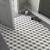 hydraulic black white matt concrete porcelain floor tile