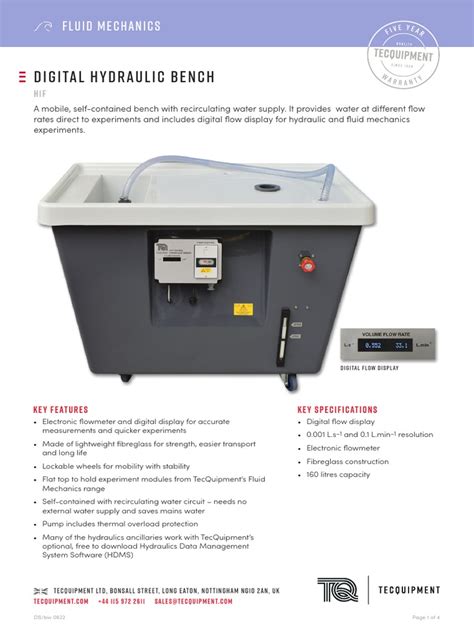 Hydraulic Bench Pdf