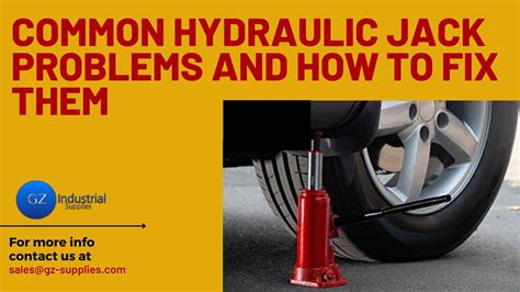 Hydraulic Bottle Jack Problems And Solutions