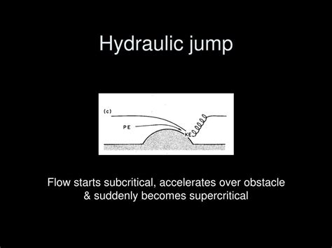 Hydraulic Jump Occurs When There Is A Break In Grade From A