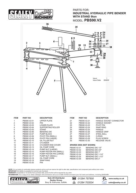 hydraulic pipe bender diagram