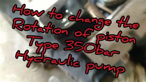 Hydraulic Pump Rotation Clockwise