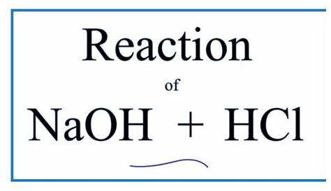 Hydrochloric Acid And Sodium Hydroxide Equation Neutralization Reaction Between Hcl Naoh