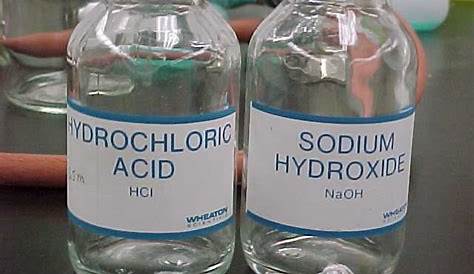 Hydrochloric Acid And Sodium Hydroxide Formula Equation For With