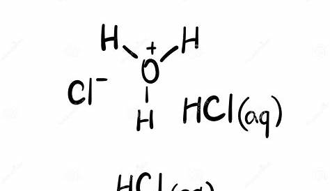 Hydrochloric Acid Molecule It Is A Corrosive Strong