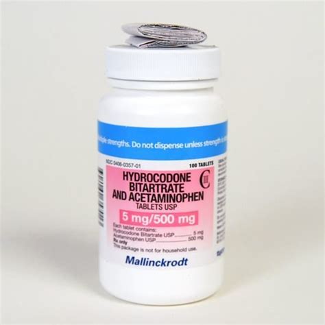 hydrocodone acetaminophen dosage 5-300