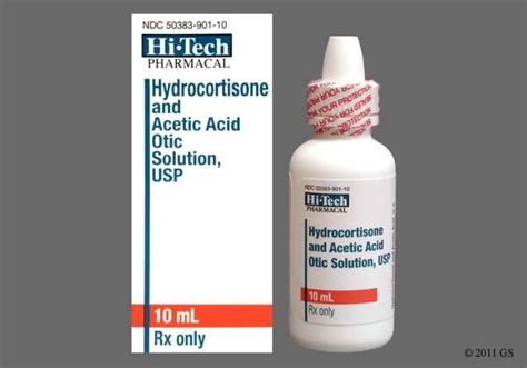 hydrocortisone acetic acid ear drops 1-2%