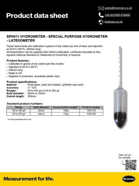 Hydrometer Data Sheet Printable