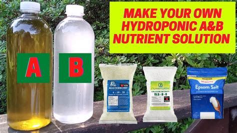 Hydroponic Nutrient Solutions