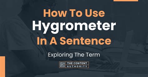 Hygrometer Make Sentence