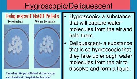 Hygroscopic Definition and Examples