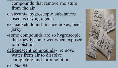 Hygroscopic Substances Used As Drying Agents Processes Free FullText Spray For The