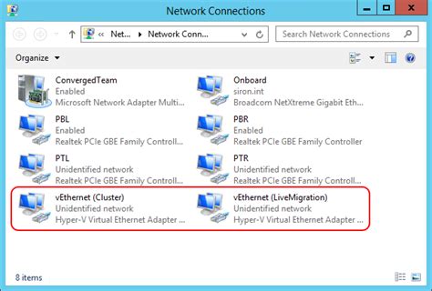 Hyper V Network Adapter Virtual Switch Not Connected