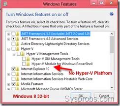Hyper-V Platform Is Not Installed On The Computer