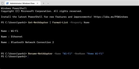 Hyper-V Powershell Rename Network Adapter