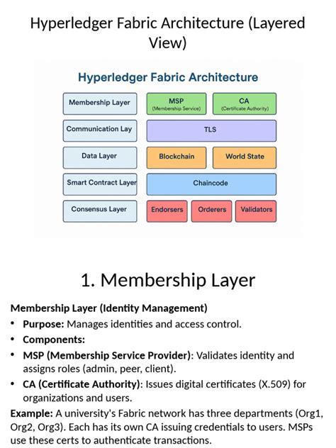 Hyperledger Fabric Architecture Pdf