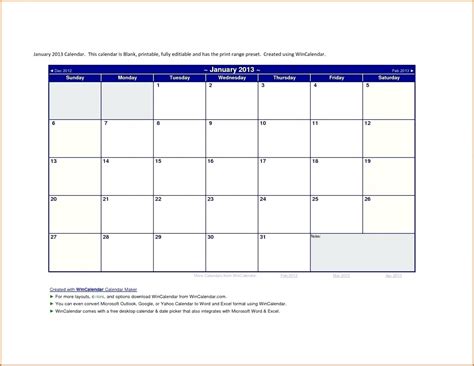 Hyperlinking Important Documents Calendar Template Microsoft Word