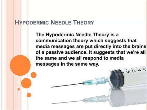Hypodermic Needle Theory Criticism