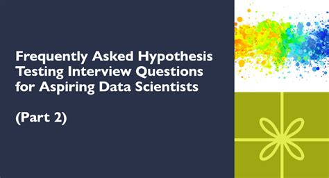 Hypothesis Testing Data Science Interview Questions