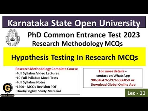 hypothesis testing in research methodology mcq