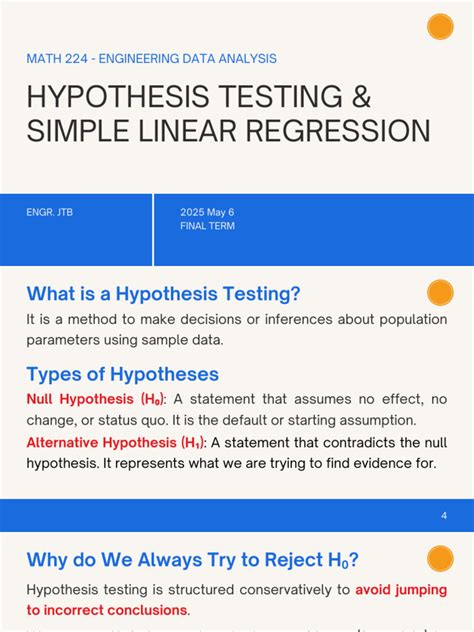 hypothesis testing in simple and multiple regression model pdf
