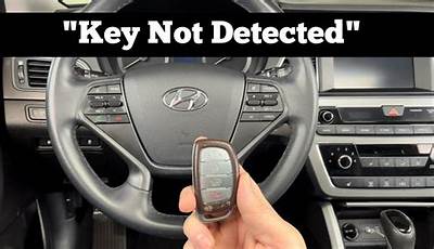 Hyundai Sonata Manual Key Start