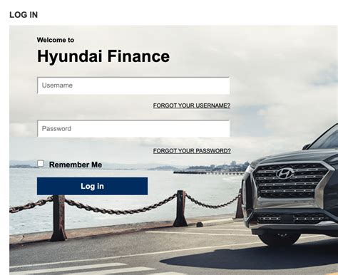 hyundai motor finance login