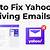 i am not getting my yahoo mail