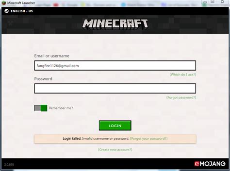 I can't sign in to Minecraft on my phone, it says log in failed