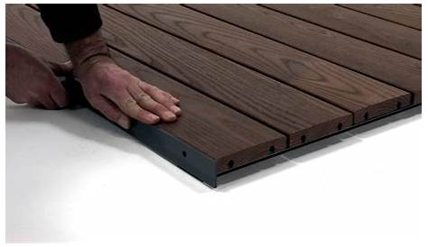 Wooden Deck Board Clip On Terrasses Sur Sol Dur Groupe Grad Terrasse
