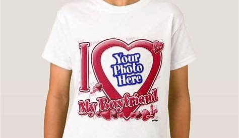 I Love My Boyfriend red heart - photo T-Shirt | Zazzle.com