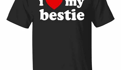 Womens Bestie Shirt 2 Best Friend Tee Love You My Friend We Are BFF T