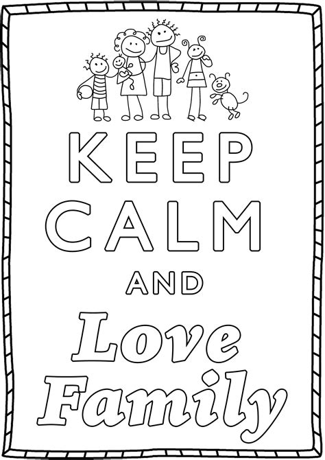 I Love My Family Coloring Pages: A Fun Way To Bond With Your Loved Ones