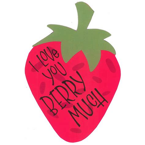 I Love You Berry Much Printable: A Sweet Way To Express Your Love