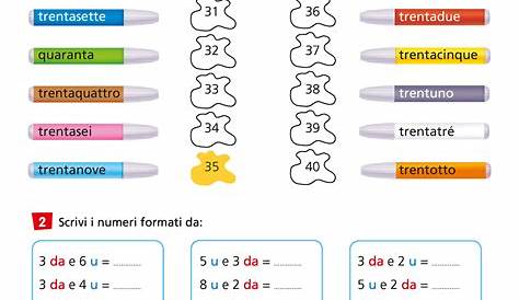 Schede sui Numeri in Inglese da 1 a 20 per Bambini da Stampare