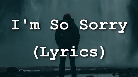 Song lyrics with guitar chords for I'm Sorry