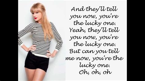 i'm the lucky one lyrics