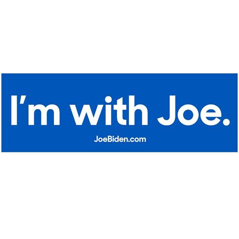 i'm with joe biden