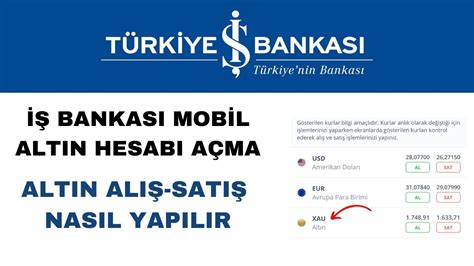 iş bankası altın alış