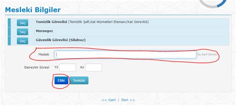 işkur yaş bilgisi eşleştirilemedi