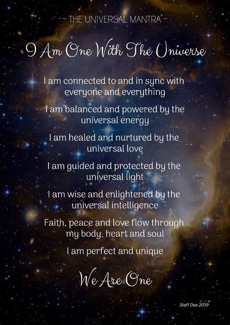 i am the universe mantra