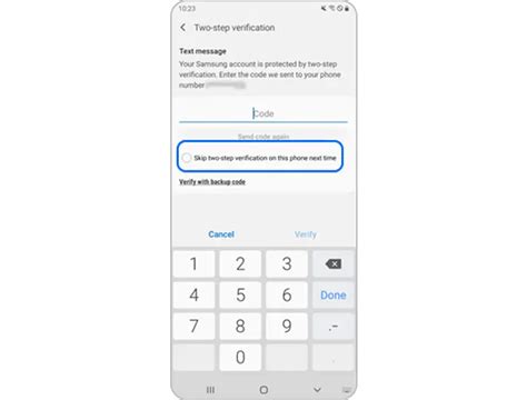 i can't receive verification code from samsung account