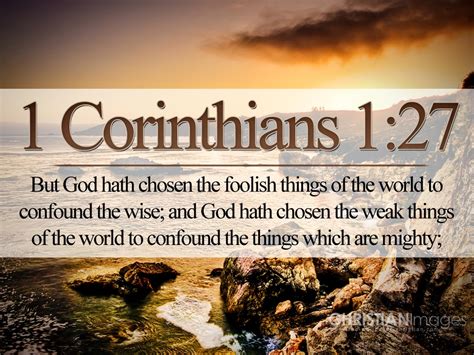 i corinthians 1:27-29 kjv