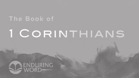 i corinthians 10 enduring word