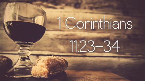 i corinthians 11:23-34 kjv