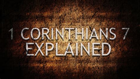 i corinthians 7 explained