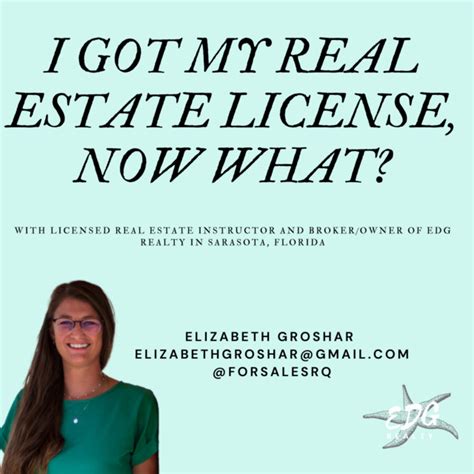 i got my real estate license now what