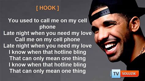 i know when that hotline bling lyrics
