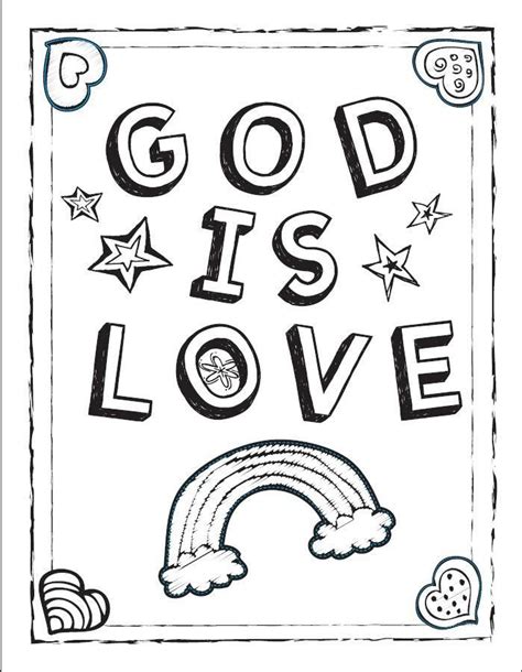 I Love God Printable